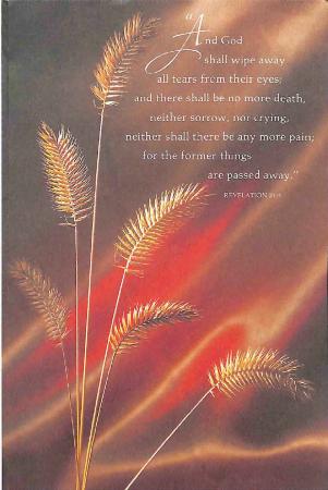 Funeral Program for Marshall Cole