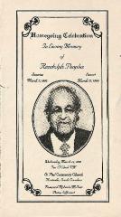 Funeral Program for Randolph Peoples
