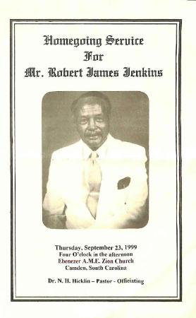 Funeral Program for Robert Jenkins

