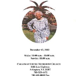 Funeral Program for Almeda Perkins

