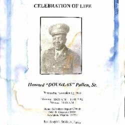 Funeral Program for Douglas Pullen, Sr.
