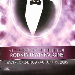 Funeral Program for Rodney Faggins
