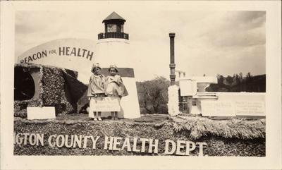 Children on Arlington County Health Department parade float, 1940