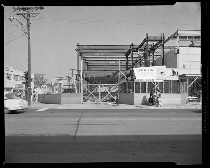 Construction of Hecht's in Silver Spring