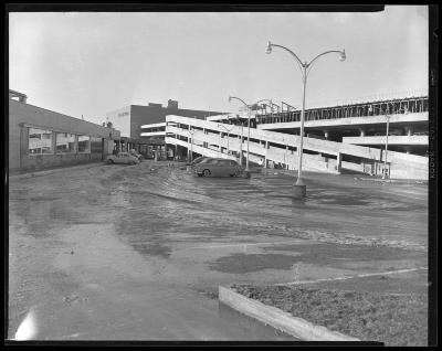 Snow On the Parking Lot at Parkington