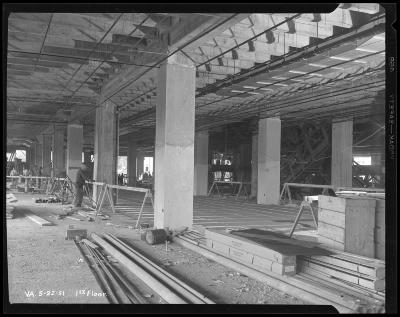 First Floor Construction at Hecht's