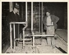 Inspection of Sanitation Pipes, 1942