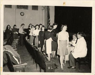 Tubercular testing of high school students, 1940