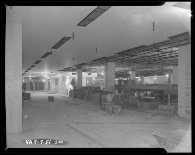 Third Floor Construction at Hecht's