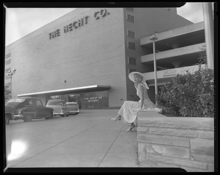 Model Sitting at Hecht's