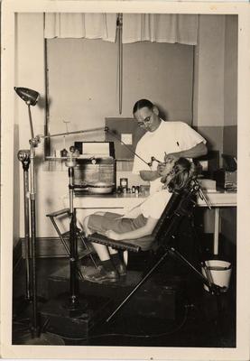 School dentist with patient, 1941