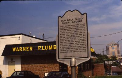 Old Ball Family Burial Ground Historical Marker