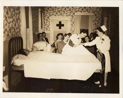 Bed Making Demonstration, 1943