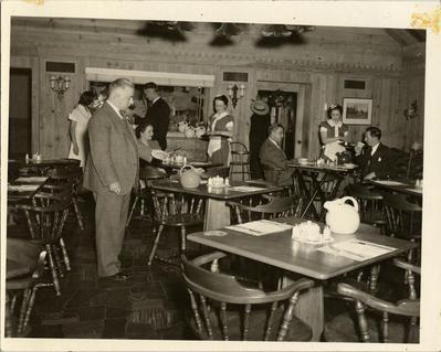 Inspection at restaurant, 1940