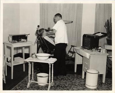 School dentist and patient, 1941