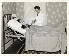 Patient and nurse at Clarendon Health Center, 1941