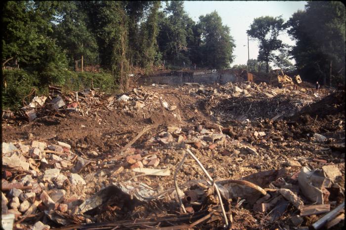 Scott Street Apartment Demolition Debris