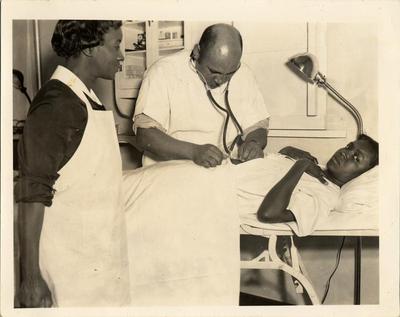 Patient Being Treated at Prenatal Clinic, 1940