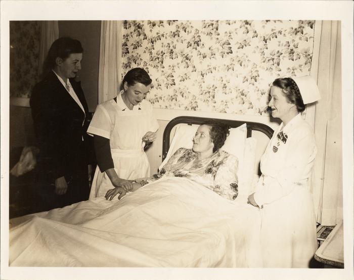 Home Nursing Demonstration of Care of Convalescent Patient, 1943