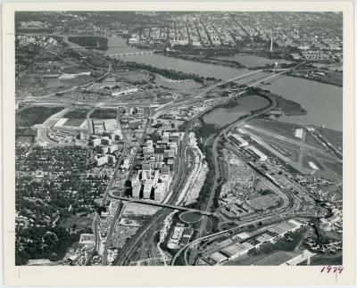 Aerial of Pentagon City and Crystal City
