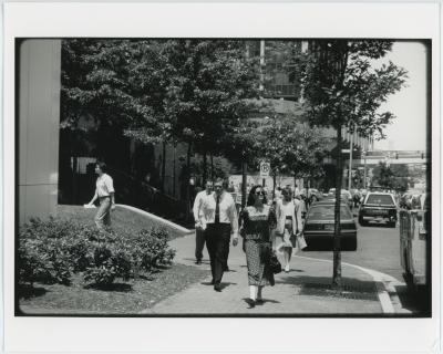 People Walking Down North Lynn