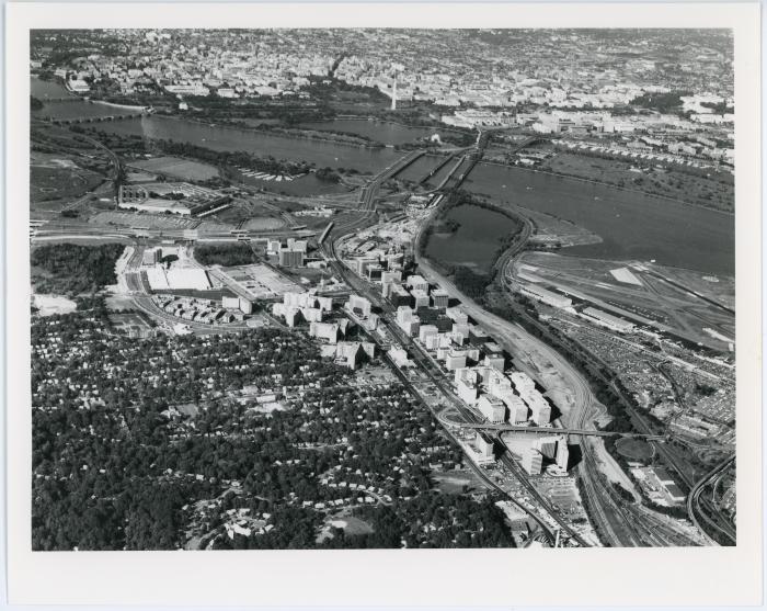Aerial of Pentagon City and Crystal City