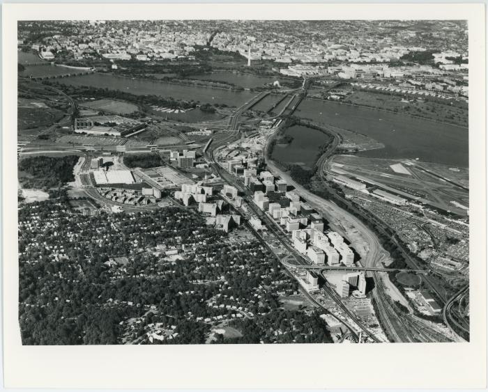 Aerial of Pentagon City and Crystal City