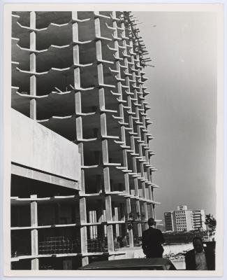 Men in the Shadow of Rosslyn Construction