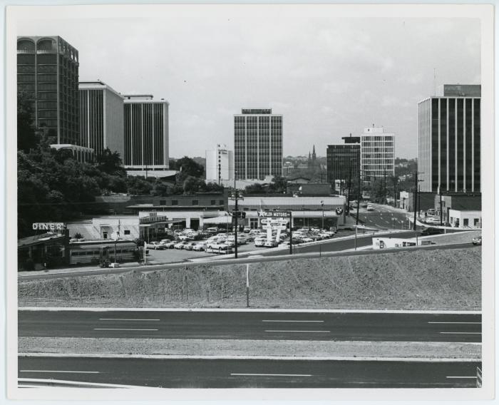 Fowler Motors and Rosslyn Skyscrapers