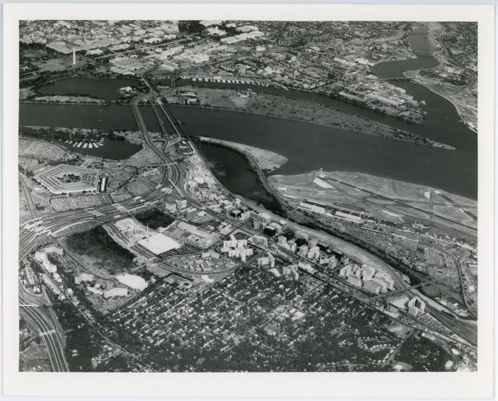 Aerial of Pentagon City and Crystal City
