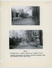 Military Road Before Sidewalk Project