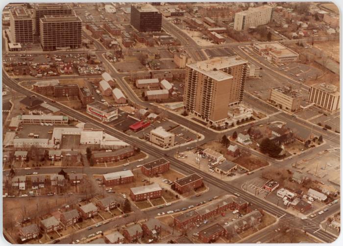 Aerial View of Apartment Building