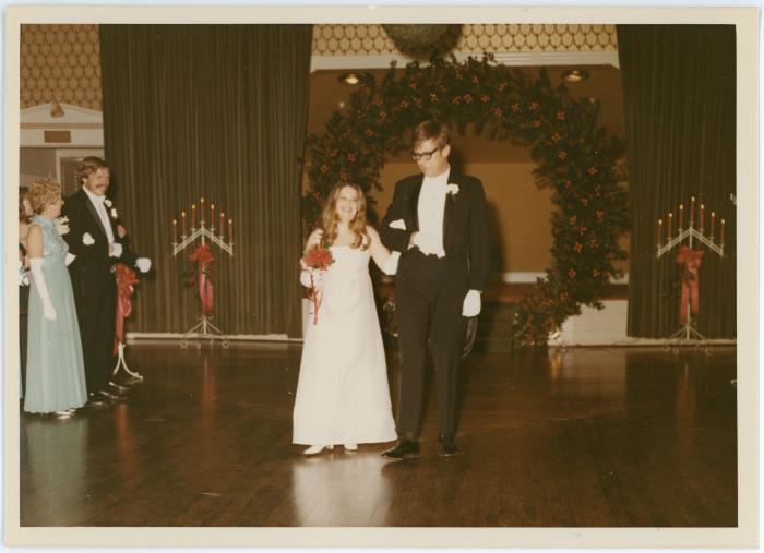 Debutante Escorted by her Father