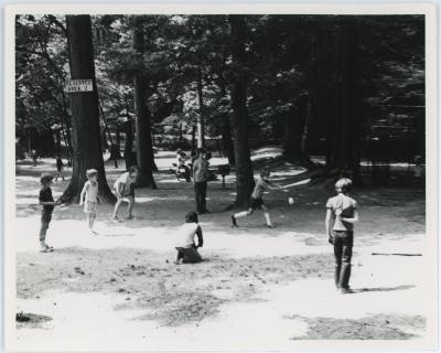 Playing Ball at Glencarlyn Park