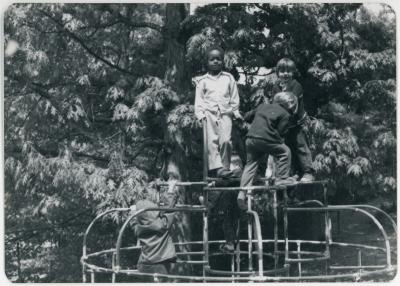Children on a Climbing Structure