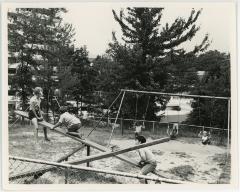 See-Saw Outside Larchmont Apartments