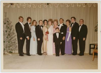 1971 Holly Ball Debutante with her family