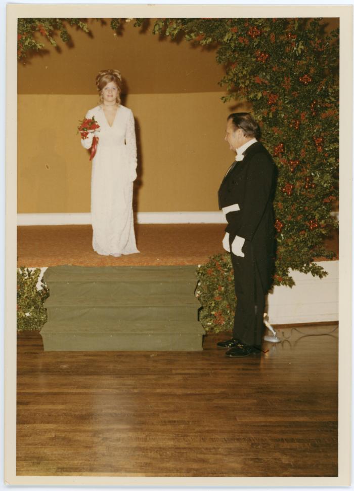 Presentation of 1971 Holly Ball Debutante