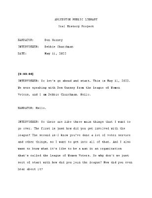 Don Gurney Interview