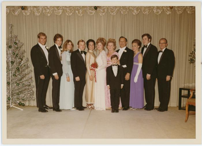 1971 Holly Ball Debutante with her family