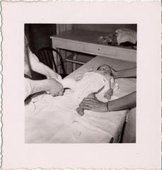 Infant Being Examined at Orthopedic Clinic