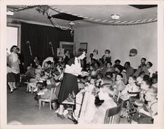 Crippled Children's Christmas party, 1958