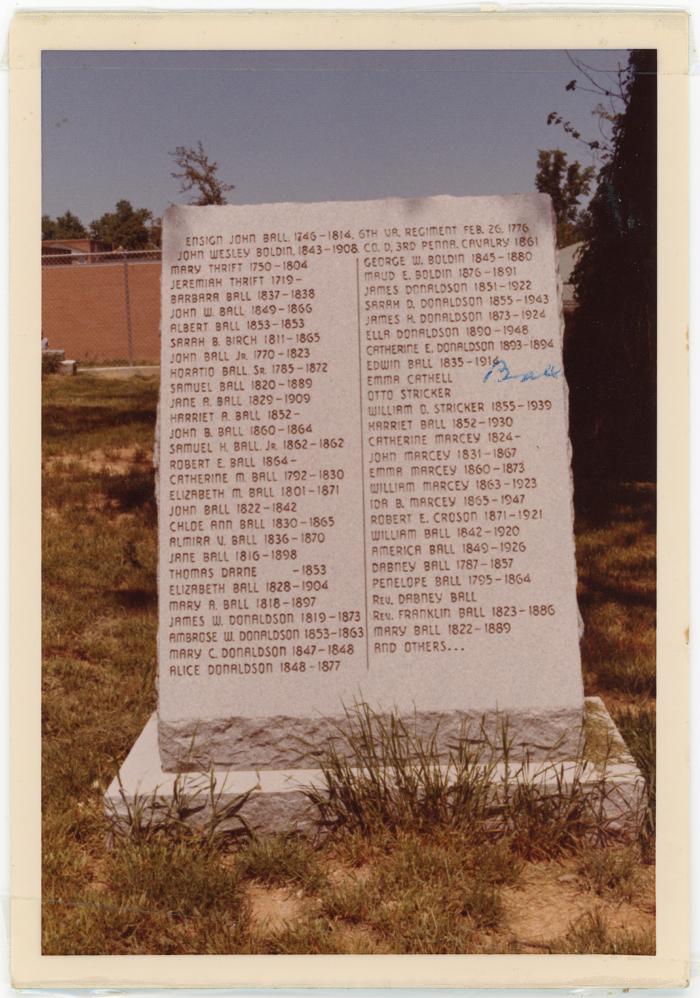 Ball Family Monument