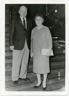 Frank and Marie Ball On the Queen Elizabeth