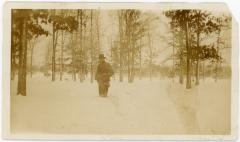 Unidentified Man In Snow Scene