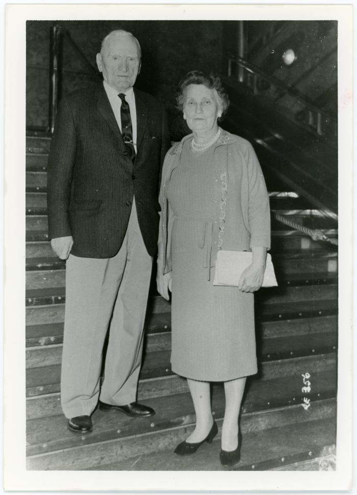 Frank and Marie Ball On the Queen Elizabeth