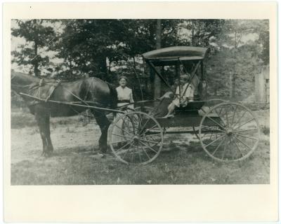Family With Horse and Buggy