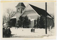 Mount Olivet Methodist Church in the Snow