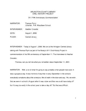 Theresa Flynn Interview