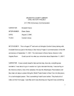 Elizabeth Davis Interview